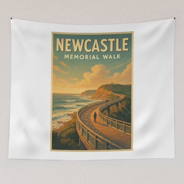Item preview, Newcastle Memorial Walk – Coastal Path in New South Wales designed and sold by Aryabek.