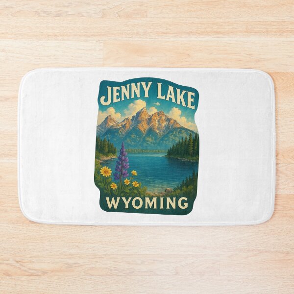 Item preview, Jenny Lake Wyoming – Grand Teton View with Wildflowers designed and sold by Aryabek.