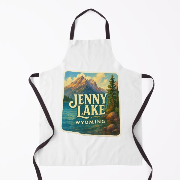 Item preview, Jenny Lake Wyoming – Sunset Mountains and Lakeshore Pines designed and sold by Aryabek.