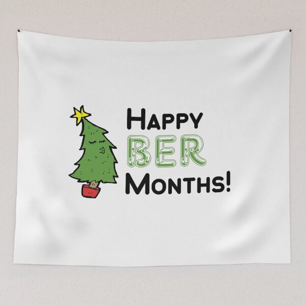Item preview, Happy Ber Months Christmas Tree Design designed and sold by holaitssher.