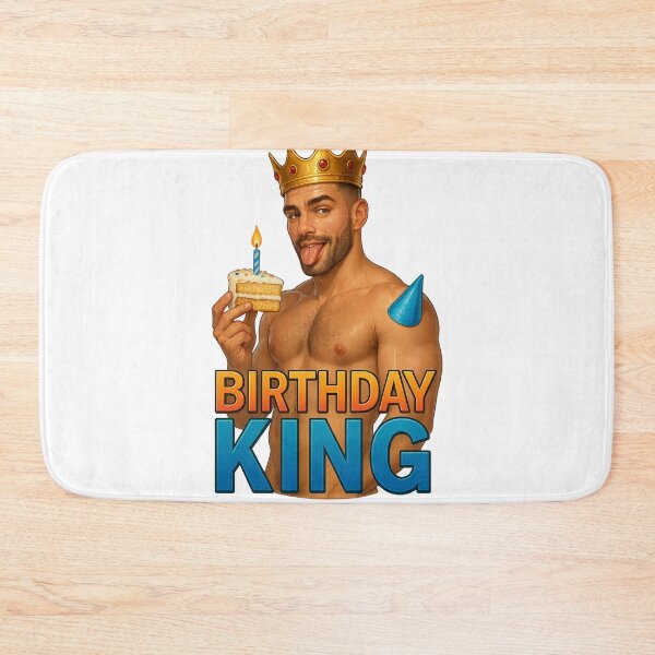 Item preview, Birthday King – Shirtless Gay Celebration with Crown designed and sold by Aryabek.