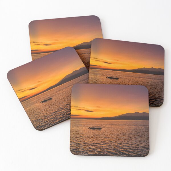 Item preview, Sunrise at Turtle Point, Gili Air with Lombok Mountains designed and sold by mattryanphoto.