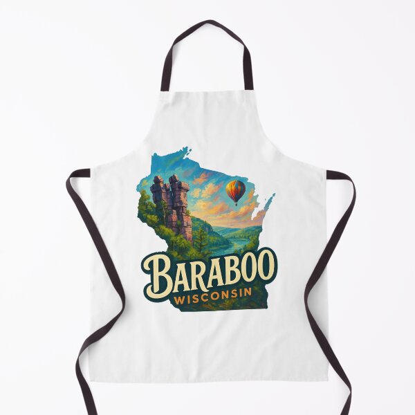 Item preview, Baraboo Wisconsin – Devil’s Lake View with Balanced Rock designed and sold by Aryabek.