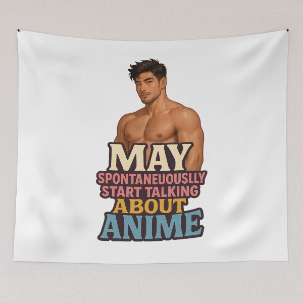 Item preview, May Spontaneously Start Talking About Anime – Confident Anime Fan Look designed and sold by Aryabek.