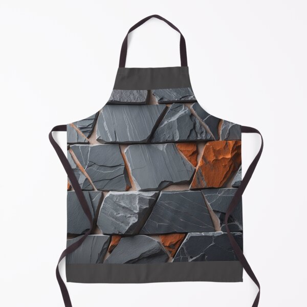 Item preview, Geometric Gray Stone Texture With Orange Stone Accents designed and sold by sneidere9dace.