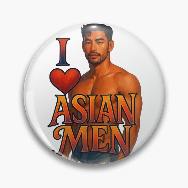 Item preview, I Love Asian Men – Queer Pride and Attraction Affirmation designed and sold by Aryabek.