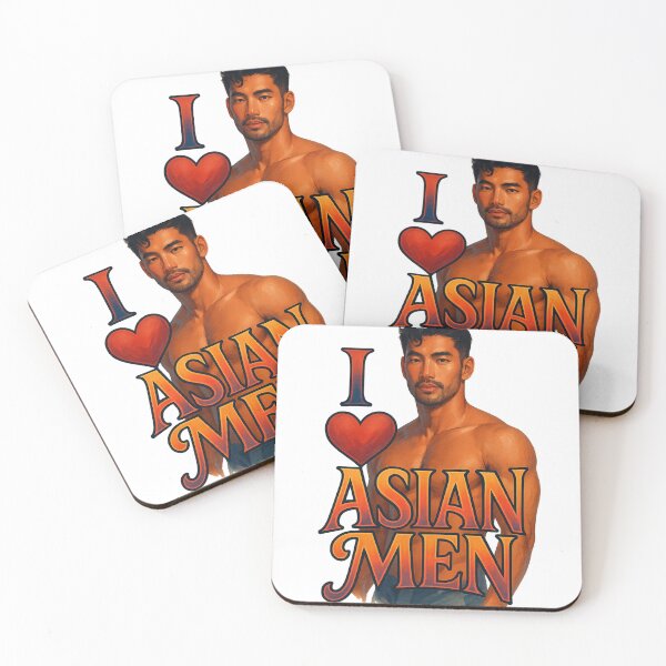 Item preview, I Love Asian Men – Queer Pride and Attraction Affirmation designed and sold by Aryabek.