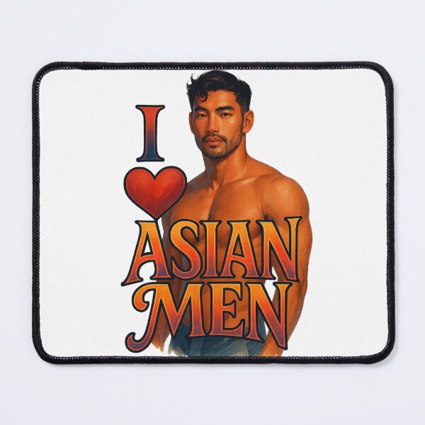 Item preview, I Love Asian Men – Queer Pride and Attraction Affirmation designed and sold by Aryabek.