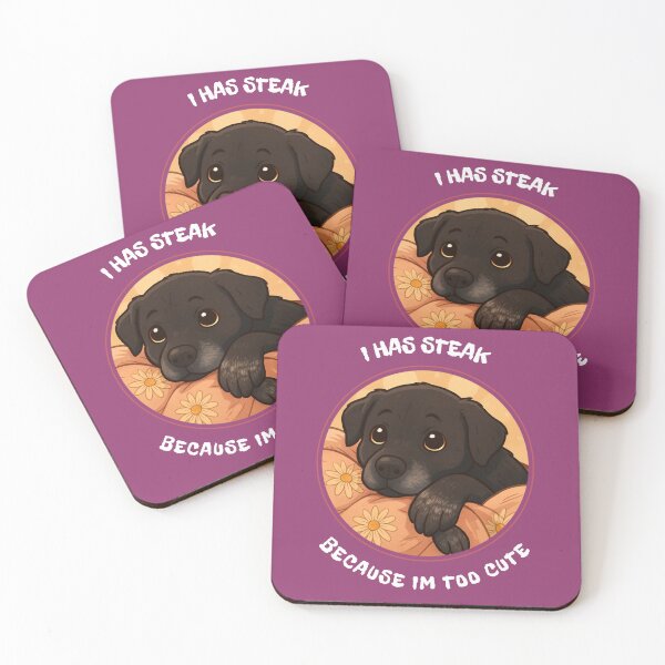 Item preview, Cute Lab puppy giving the cute stair to get some streak designed and sold by wombathole.