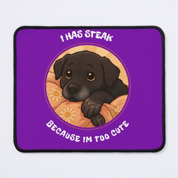 Item preview, Cute Lab puppy giving the cute stair to get some streak designed and sold by wombathole.