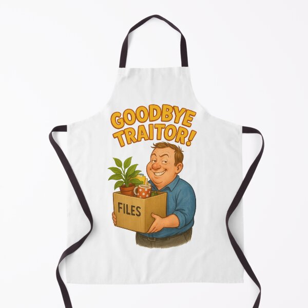 Item preview, Goodbye Traitor – Funny Office Farewell with Suspicious Smile designed and sold by Aryabek.