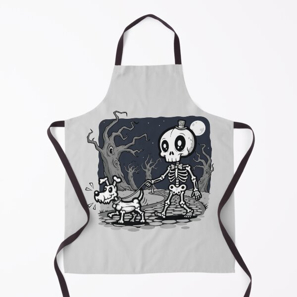 Item preview, Skeleton Walking Dog Halloween Art designed and sold by BrownHorse90s.