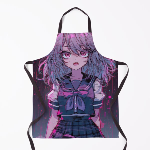 Artikelvorschau, Anime-Mädchen mit Glitch-Effekt entworfen und verkauft von Sergii Davydenko.