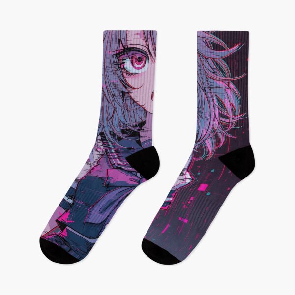 Item preview, Anime Girl with Glitch Effect designed and sold by Sergii Davydenko.