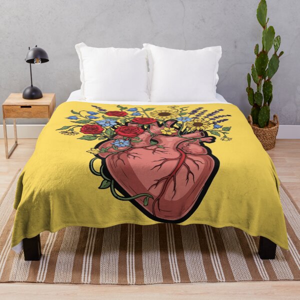 Item preview, Floral Anatomical Heart Illustration designed and sold by BrownHorse90s.