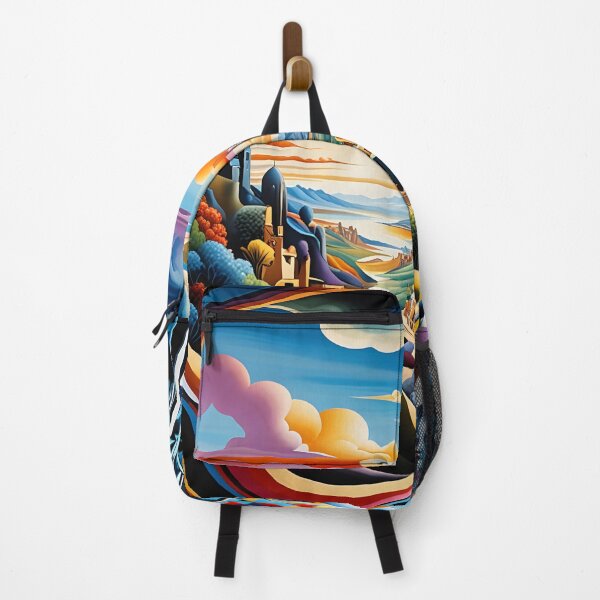 Item preview, Harlequin Horizon – Neo-Cubism Surreal Landscape Vision designed and sold by artmanikin.
