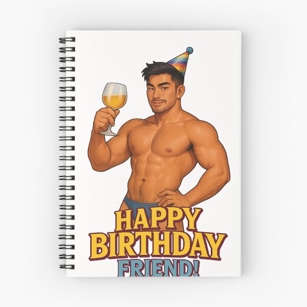Item preview, Happy Birthday Friend – Gay Party with Birthday Toast designed and sold by Places On Earth.