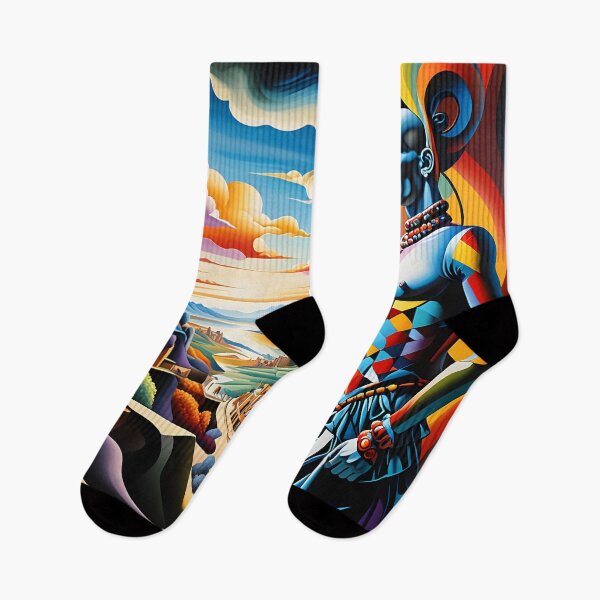 Item preview, Harlequin Horizon – Neo-Cubism Surreal Landscape Vision designed and sold by artmanikin.