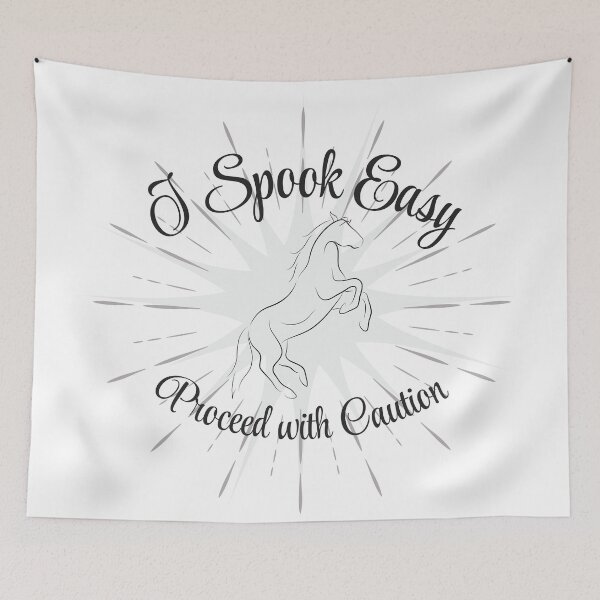 Item preview, I Spook Easy Proceed with Caution Horse designed and sold by GeoGoose.