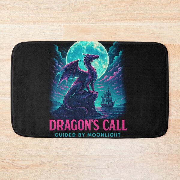 Item preview, Dragon’s Call – Neon Retro Fantasy Moonlight Shirt designed and sold by OxiSkor.