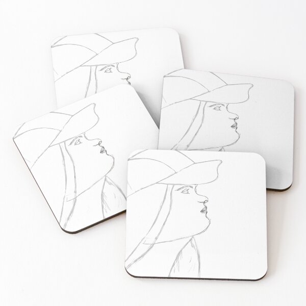 Item preview, Girl in a Hat Pencil Sketch designed and sold by bloomling.