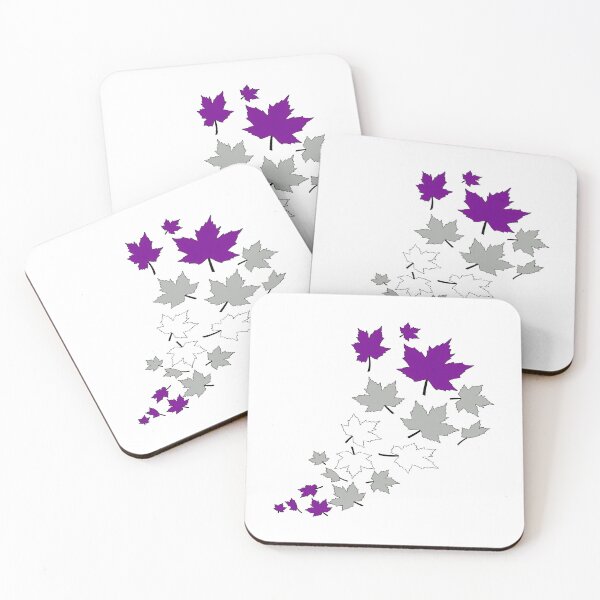 Item preview, Greysexual Fall Leaves | Graysexual Pride Autumn Design designed and sold by Travelslightly.