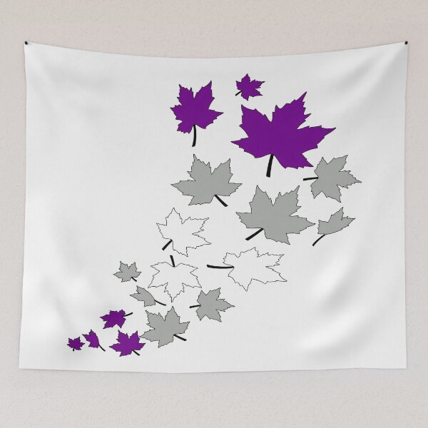 Item preview, Greysexual Fall Leaves | Graysexual Pride Autumn Design designed and sold by Travelslightly.