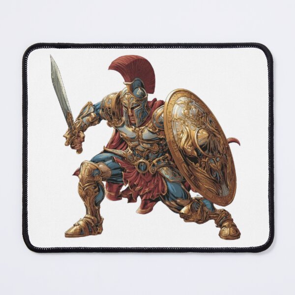 Item preview, Epic Roman Gladiator Warrior with Sword and Shield designed and sold by AlexLineArt.