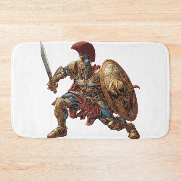 Item preview, Epic Roman Gladiator Warrior with Sword and Shield designed and sold by AlexLineArt.