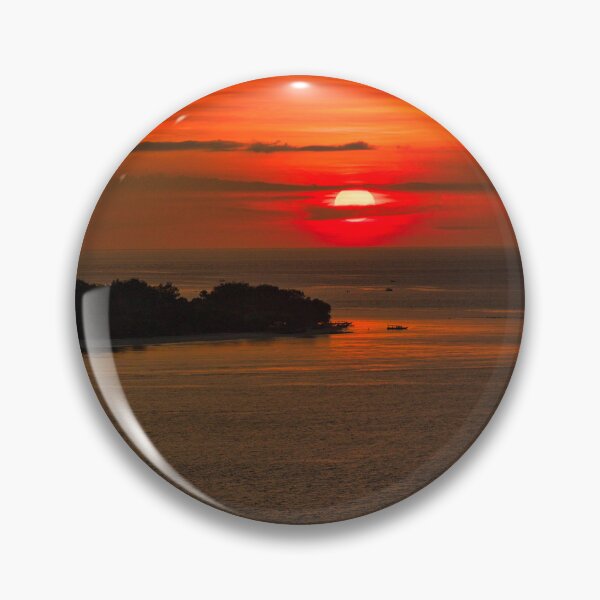 Item preview, Sunset Over Gili Meno Viewed from Gili Air designed and sold by mattryanphoto.