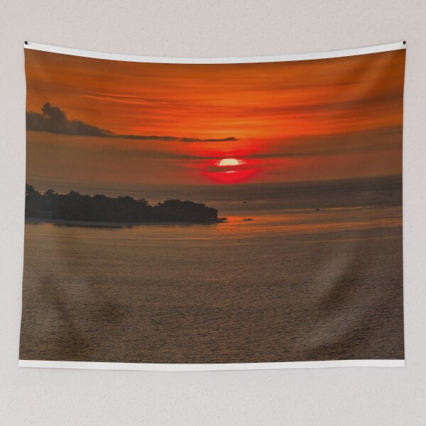 Item preview, Sunset Over Gili Meno Viewed from Gili Air designed and sold by mattryanphoto.