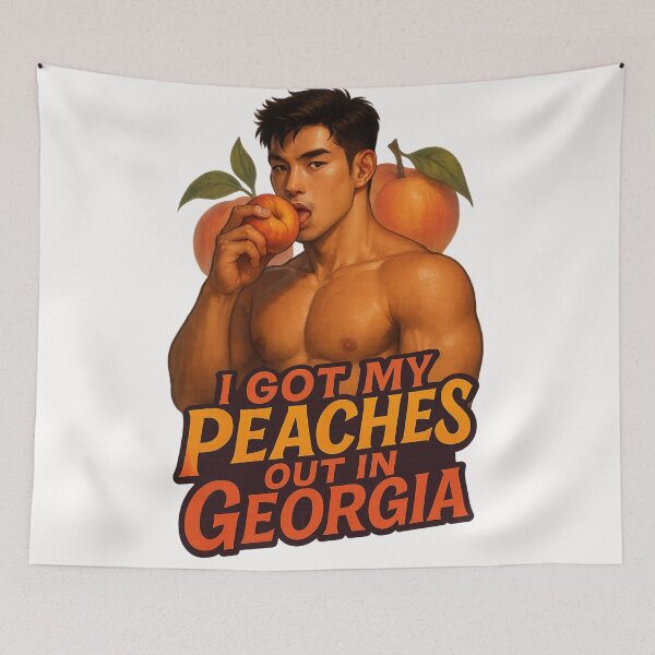 Item preview, I Got My Peaches Out in Georgia – Queer Southern Charm designed and sold by Places On Earth.