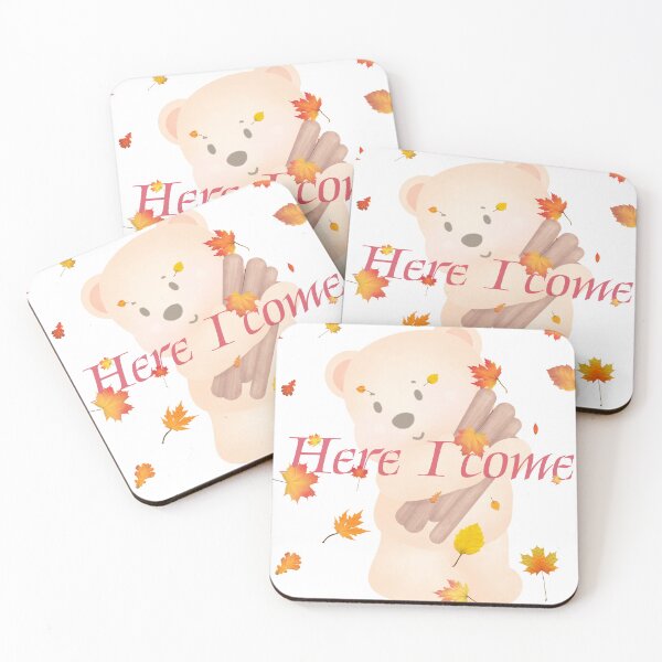 Item preview, Cute Autumn Bear – “Here I Come” Cozy Fall Designv designed and sold by Kabootri.