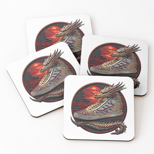 Item preview, Dragon Flame Sneaker – Mythic Emblem Sticker Premium Cool Reloaded Trendy Best Gift designed and sold by Imaginarium of Chaos falcon88 .
