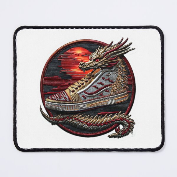 Item preview, Dragon Flame Sneaker – Mythic Emblem Sticker Premium Cool Reloaded Trendy Best Gift designed and sold by Imaginarium of Chaos falcon88 .