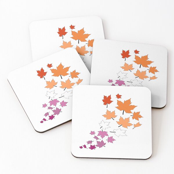 Item preview, Lesbian Fall Leaves | Lesbian Pride Autumn Design designed and sold by Travelslightly.