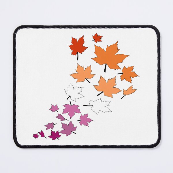 Item preview, Lesbian Fall Leaves | Lesbian Pride Autumn Design designed and sold by Travelslightly.