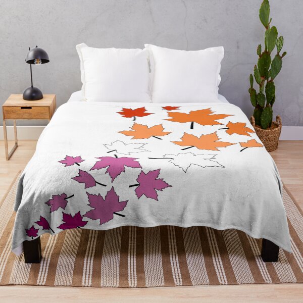 Item preview, Lesbian Fall Leaves | Lesbian Pride Autumn Design designed and sold by Travelslightly.