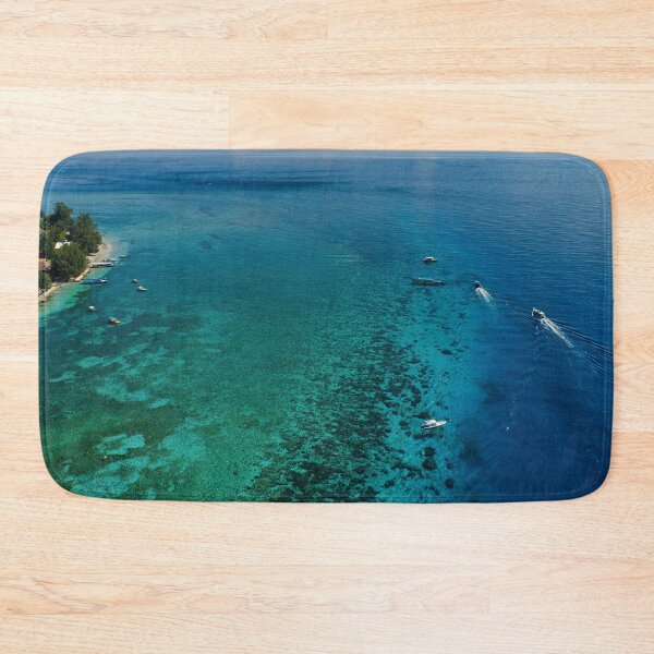 Item preview, Drone View of Reef at Turtle Point, Gili Air designed and sold by mattryanphoto.