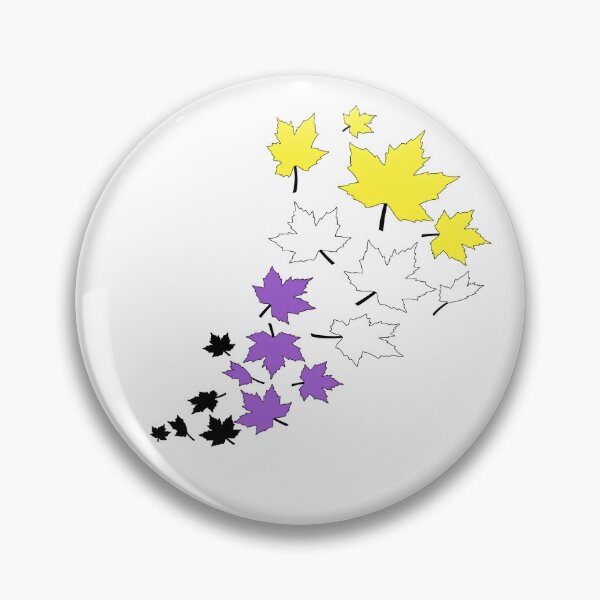 Item preview, Nonbinary Fall Leaves | Enby Pride Autumn Design designed and sold by Travelslightly.