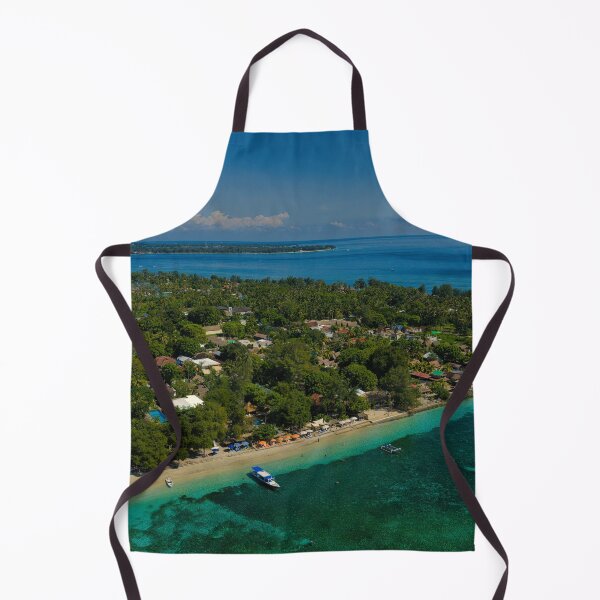 Item preview, Turtle Point Gili Air with Gili Meno and Bali Volcano in Distance designed and sold by mattryanphoto.
