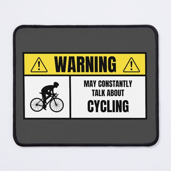 Item preview, Warning: Constantly Talks About Cycling – Funny Sign designed and sold by collectees1.