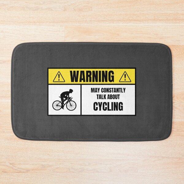 Item preview, Warning: Constantly Talks About Cycling – Funny Sign designed and sold by collectees1.