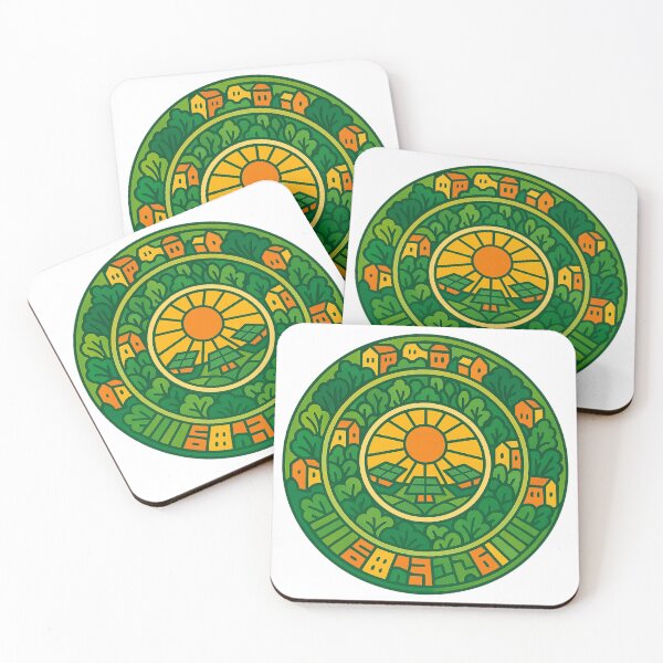 Item preview, Solarpunk Crest – Sun Leaf Circuit Emblem designed and sold by FTS-Studio.
