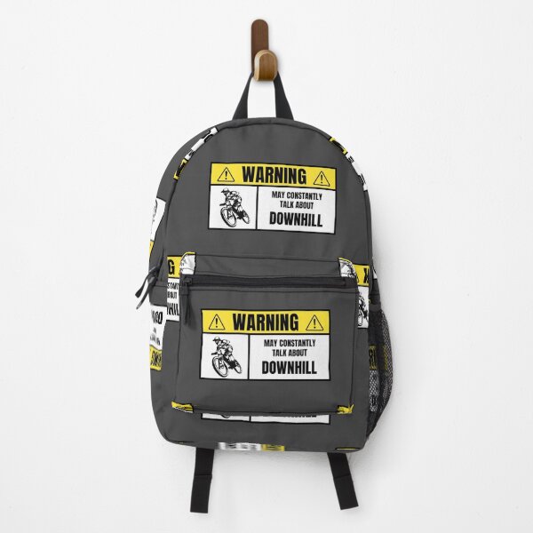 Item preview, Warning: Constantly Talks About Downhill – Funny Sign designed and sold by collectees1.