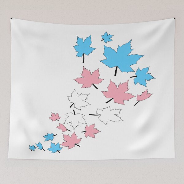 Item preview, Transgender Fall Leaves | Trans Pride Autumn Design designed and sold by Travelslightly.