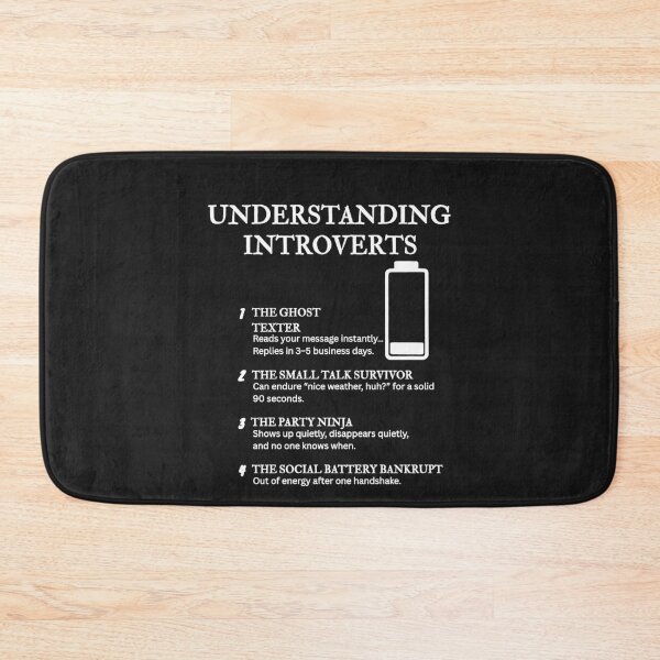 Item preview, UNDERSTANDING INTROVERTS – Funny Relatable Definitions designed and sold by PsyFlow35.
