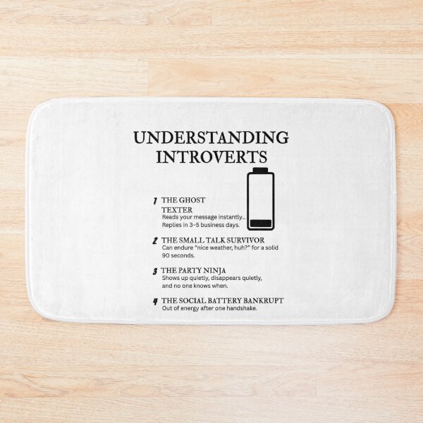 Item preview, UNDERSTANDING INTROVERTS – Funny Relatable Definitions designed and sold by PsyFlow35.