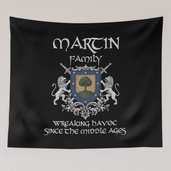 Item preview, Martin Family Crest – Medieval Heritage Emblem for Ancestry Lovers & Vintage Style Fans designed and sold by 9X FR.