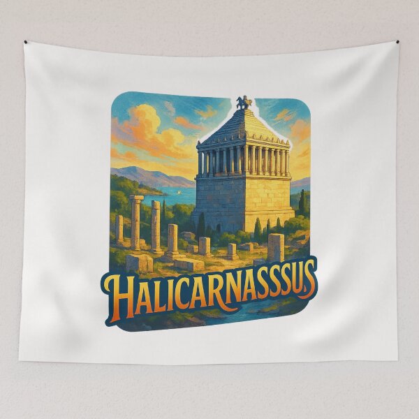 Item preview,  Halicarnassus Ruins by the Aegean Sea designed and sold by Places On Earth.